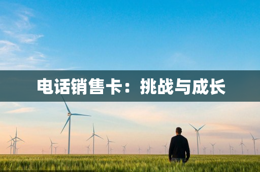 電話銷售卡：挑戰與成長